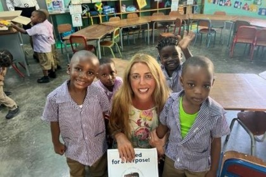 NATALIE PACKS FOR A PURPOSE IN JAMAICA